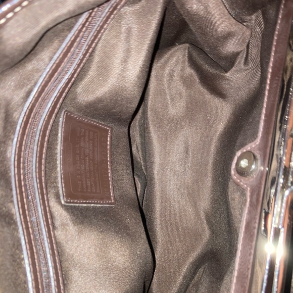 Coach Top Handle Bag with Kiss Lock Center - Picture 7 of 12